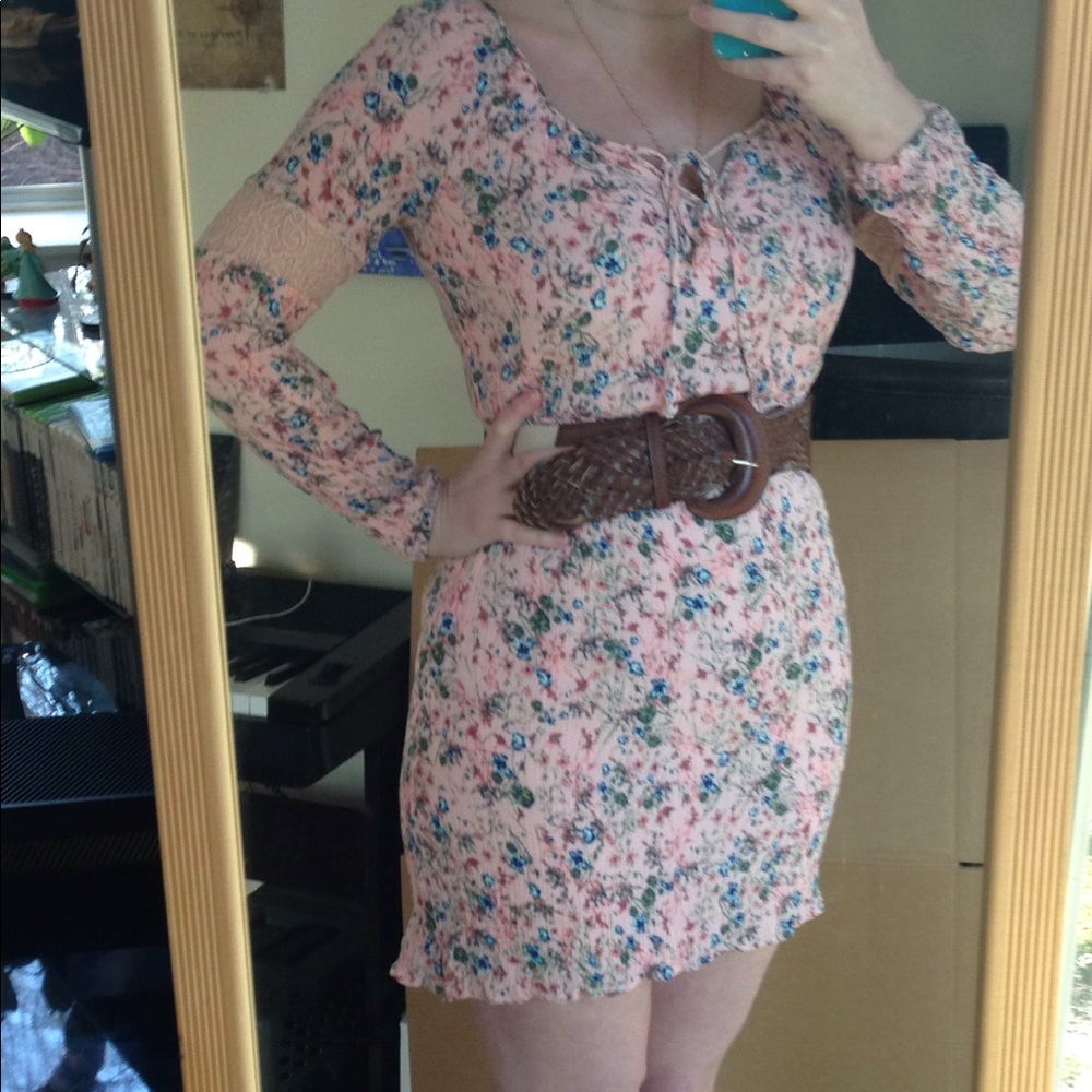 NWOT ❗️ Pink Floral boho Princess Dress